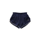Tracksmith Women's Twilight Split Shorts in Navy and Ivory