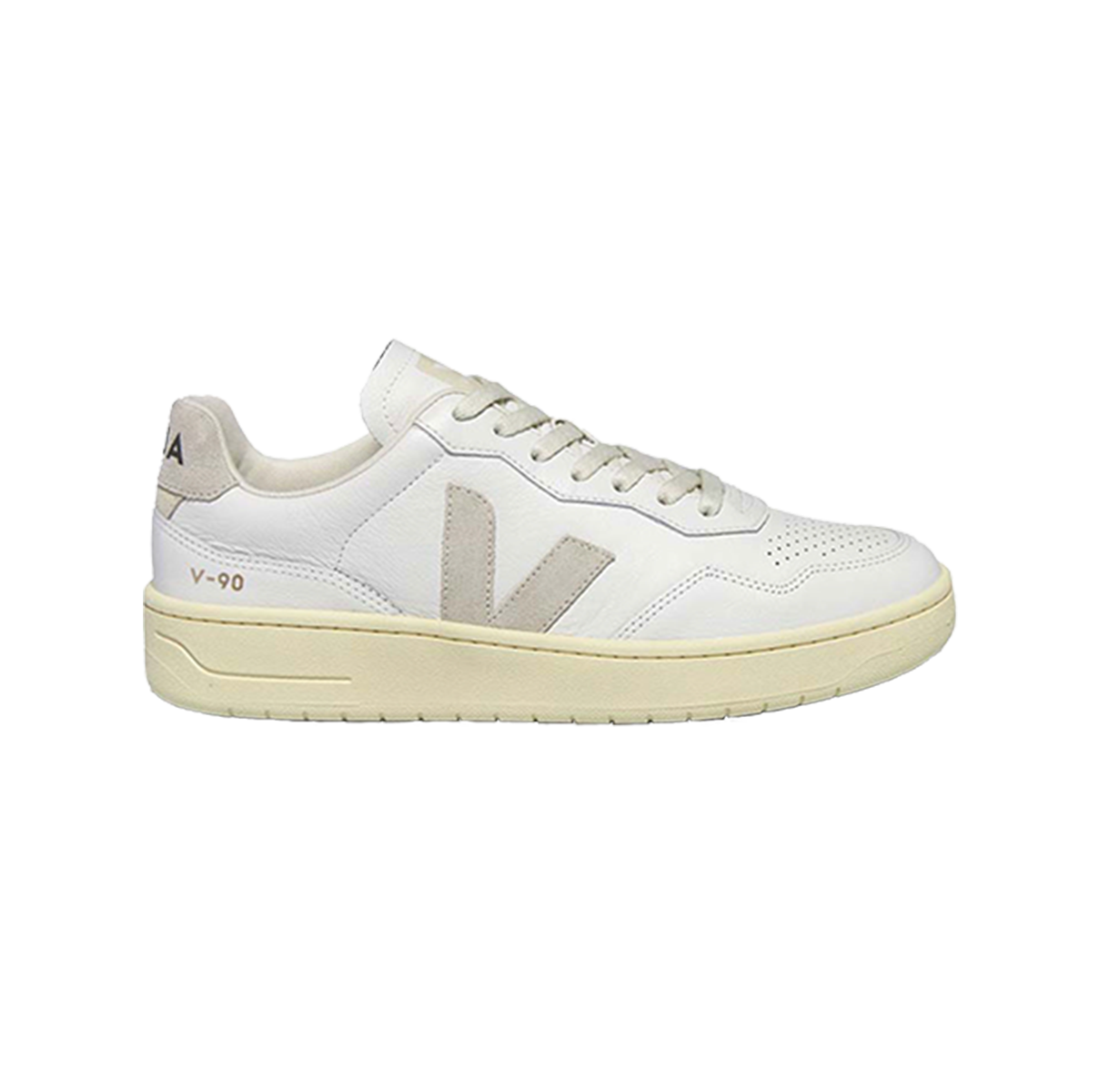 Veja V-90 Leather White Natural