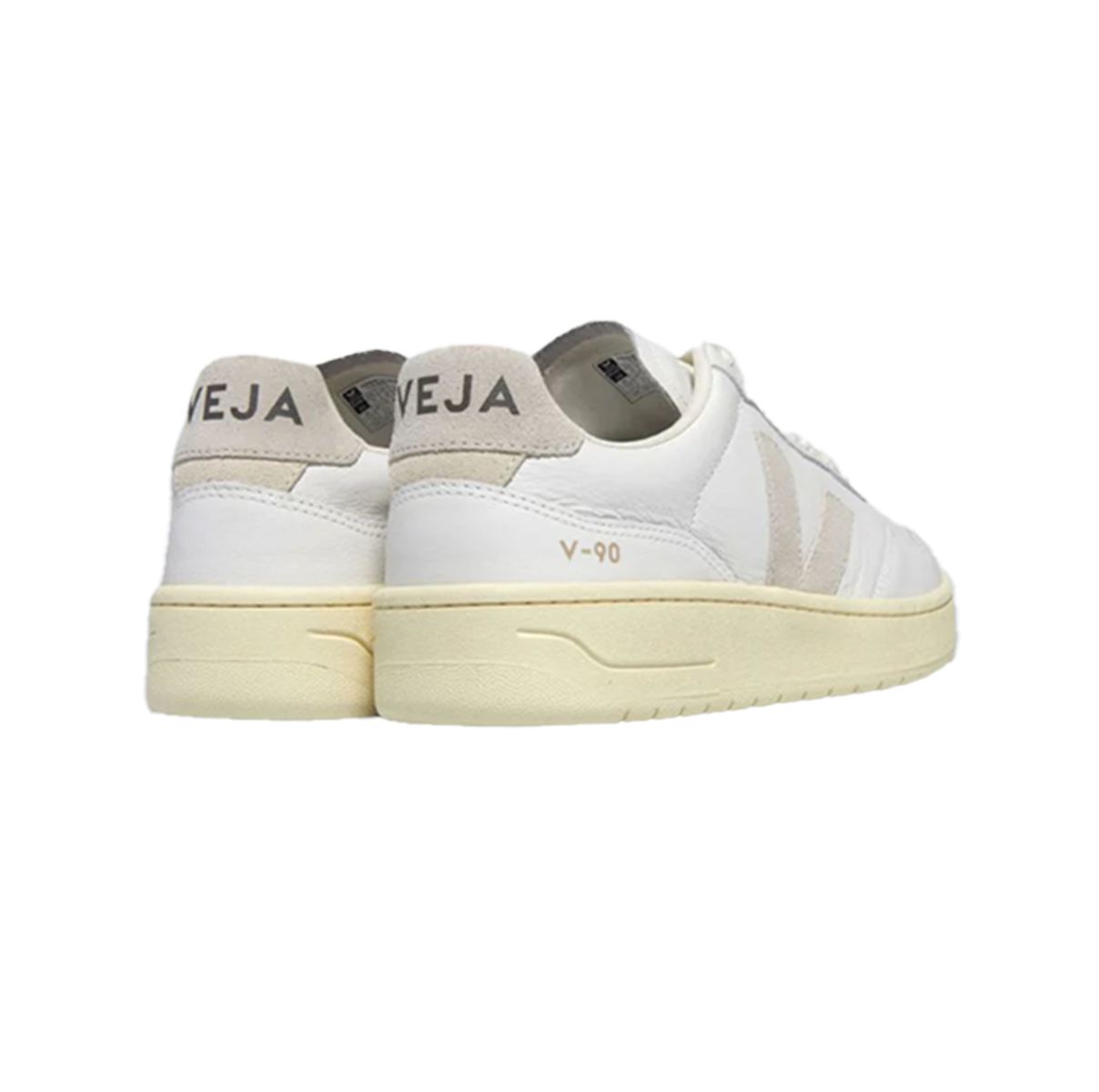 Veja V-90 Leather White Natural