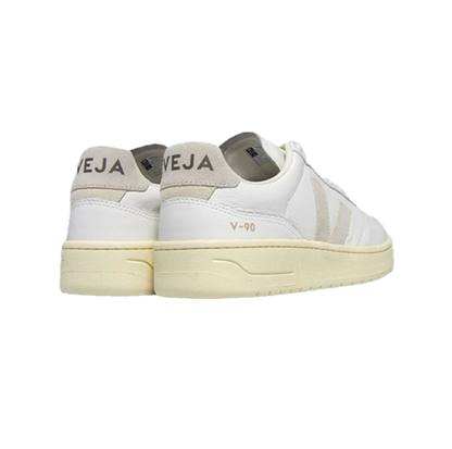 Veja V-90 Leather White Natural