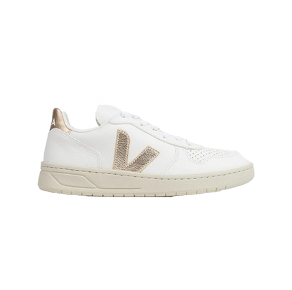 Veja V-10 Leather White Platine