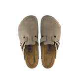 Birkenstock Boston Soft Footbed Suede Taupe