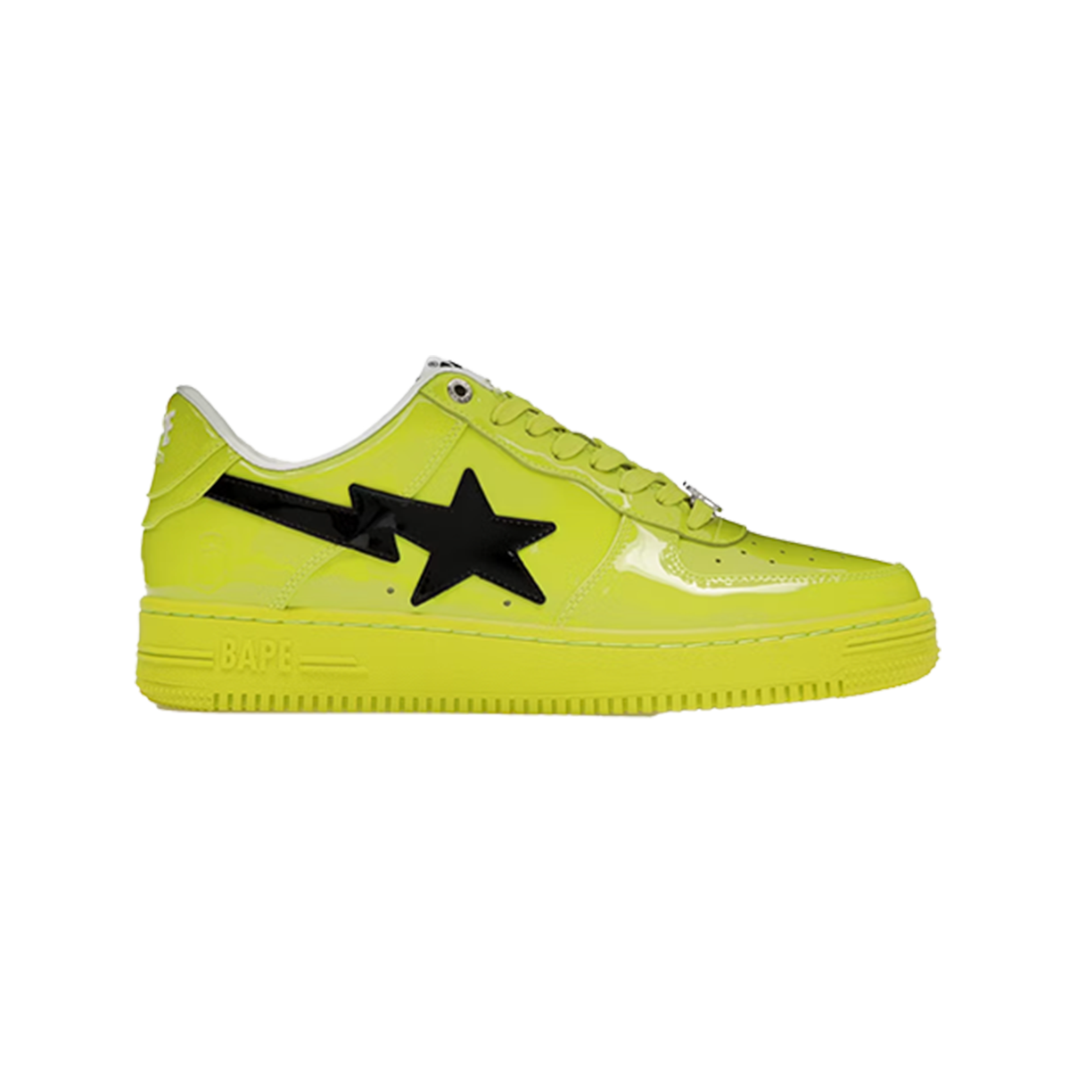 A Bathing Ape Bape Sta #2 Yellow Patent