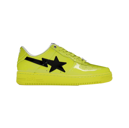 A Bathing Ape Bape Sta #2 Yellow Patent