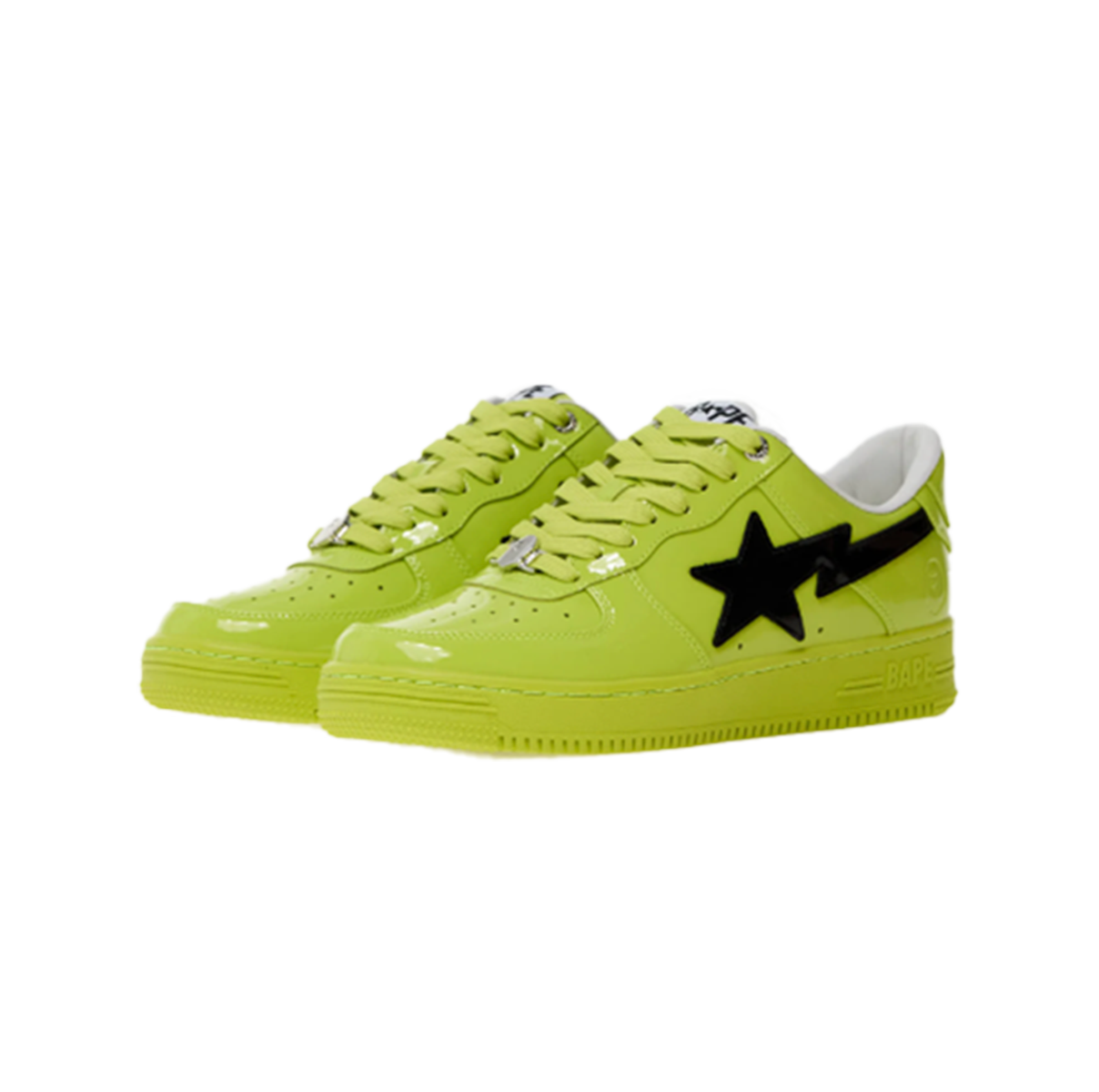 A Bathing Ape Bape Sta #2 Yellow Patent