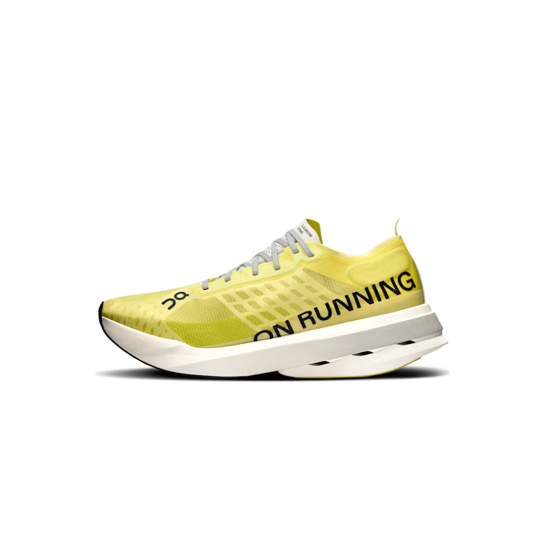 On Running Cloudboom Strike M Limelight / Wolf running shoes – view 3