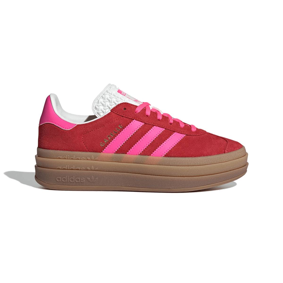 Adidas Gazelle Bold Collegiate Red Lucid Pink