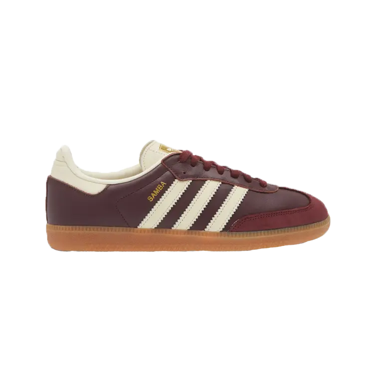 Adidas Samba OG Maroon Gold Metallic