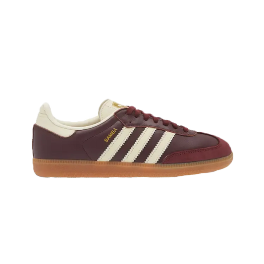 Adidas Samba OG Maroon Gold Metallic