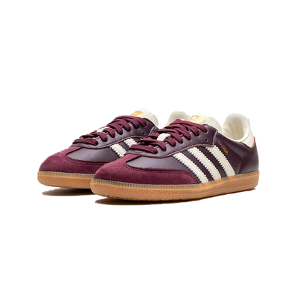 Adidas Samba OG Maroon Gold Metallic