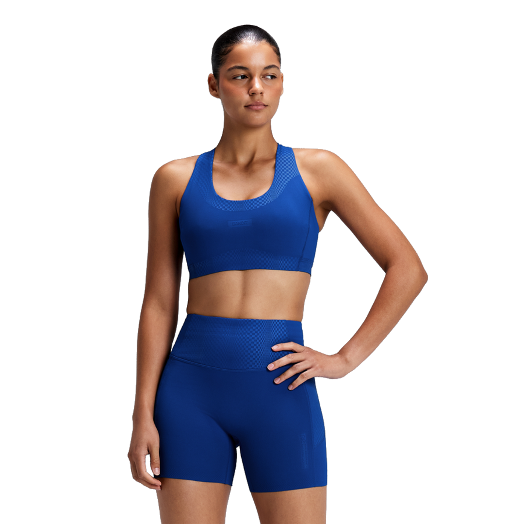 Bandit Women's Vanisher Threshold Run Bra Bauhaus Blue – view 2