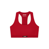 Bandit Women's Striped Cadence T-Back Run Bra Oxide Red