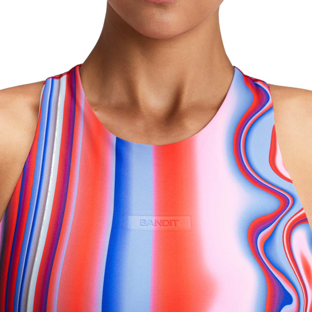 Bandit Women's Vanisher Race Crop Melted Stripe Gradient – view 3