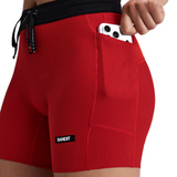Bandit Women's Striped Cadence 5in Compression Shorts Oxide Red – view 3