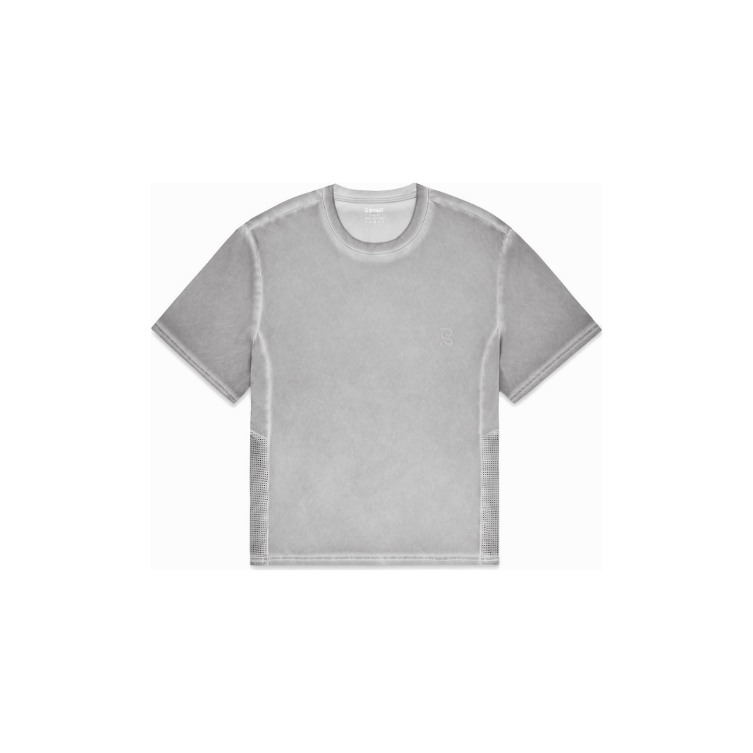 Bandit Men's FrioSoft Perforated Box Tee Concrete Taupe