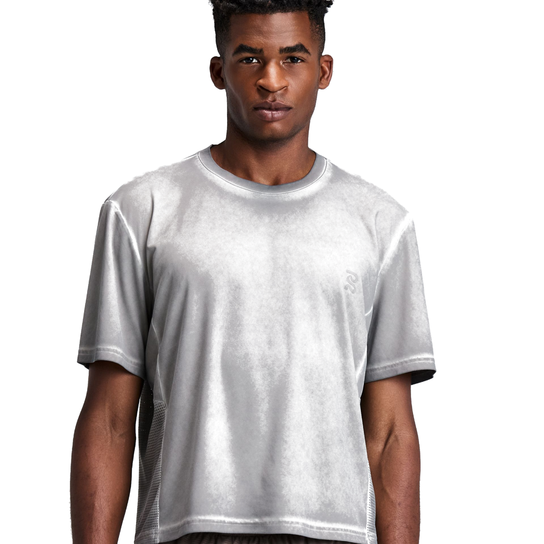 Bandit Men's FrioSoft Perforated Box Tee Concrete Taupe – view 3