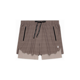 Bandit Men's CoolGrid 2-in-1 Run Shorts Cocoa