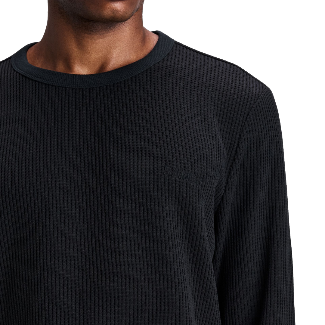 Bandit Men's Polartec Waffle Long Sleeve Black – view 3