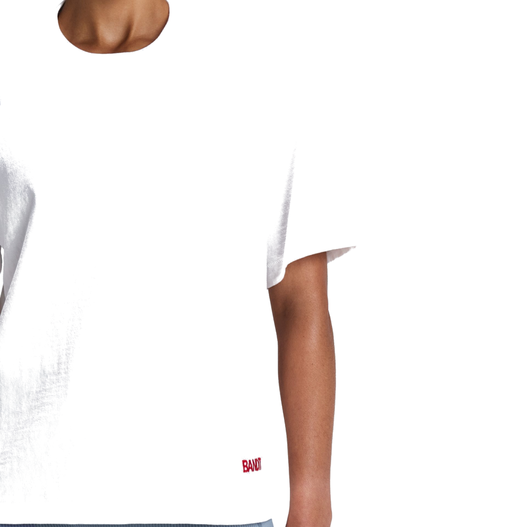 Bandit Unisex Heavyweight Cotton Box Tee White – view 3