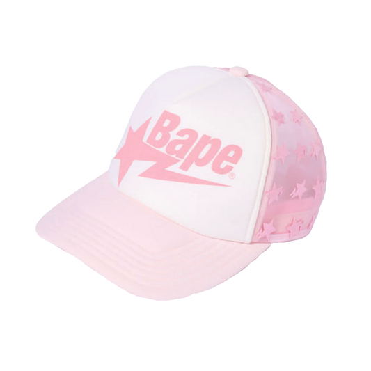 BAPE Sta Allover Mesh Cap Pink