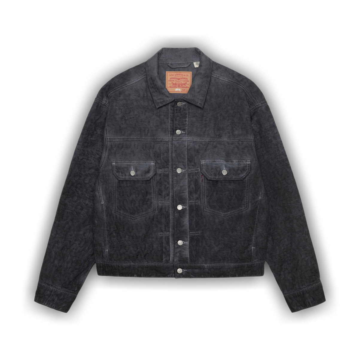 Stussy x Levi's Dyed Jacquard Jacket Black