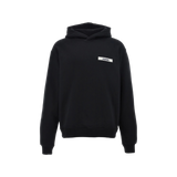 Jacquemus Typo Drawstring Black Hoodie