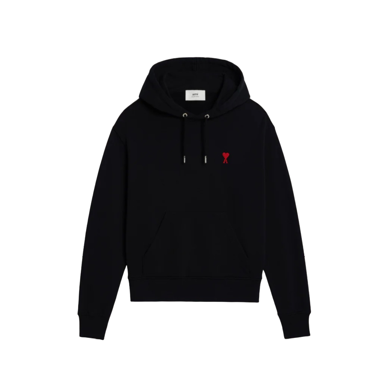 Ami Paris Ami De Coeur Small Logo Hoodie Black