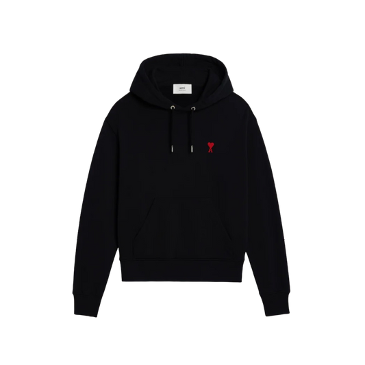 Ami Paris Ami De Coeur Small Logo Hoodie Black