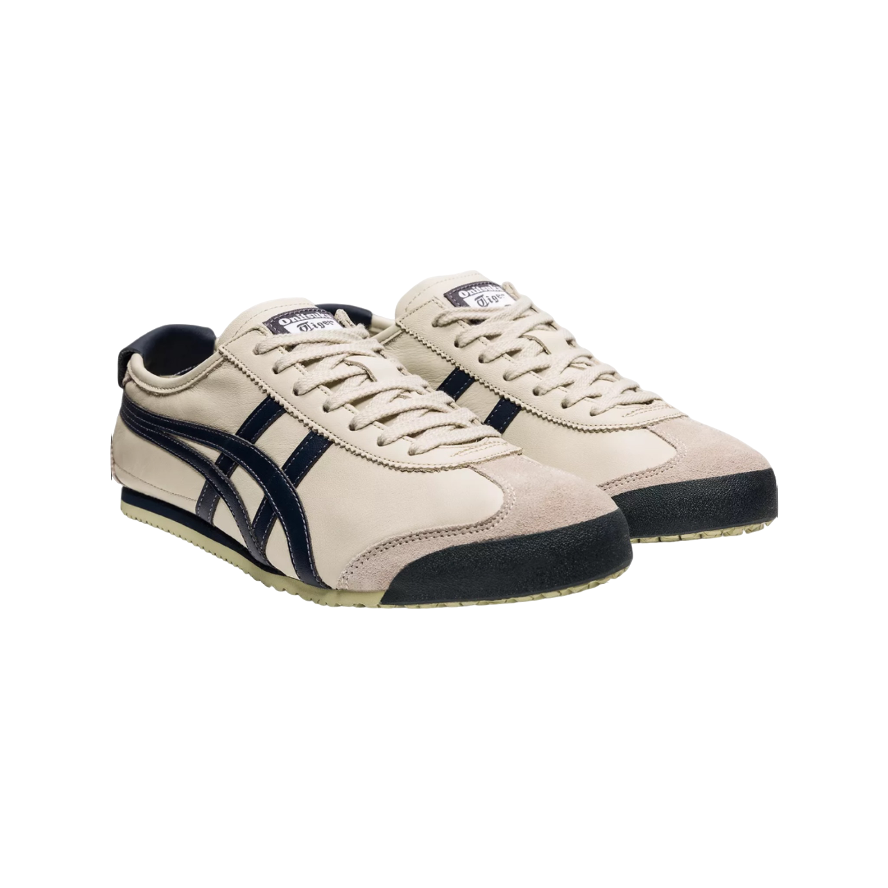 Onitsuka Tiger Mexico 66 Sneakers in Birch and Peacoat Blue