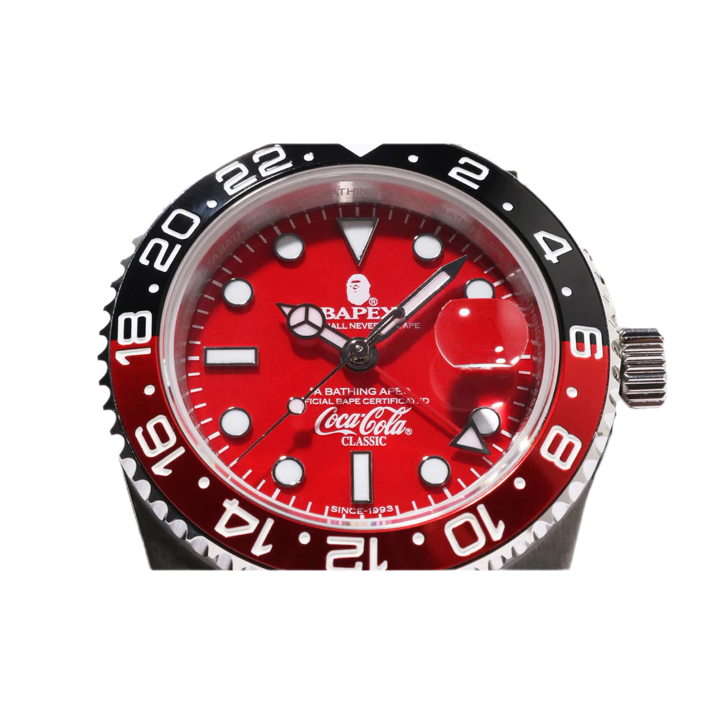 BAPE x Coca-Cola Classic Type 2 BAPEX Watch Red