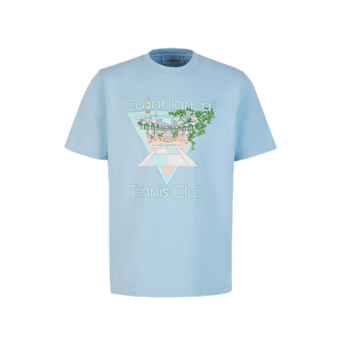 Casablanca Tennis Club T-Shirt White/Blue