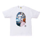 BAPE Sakura Ape Head Photo I Tee White
