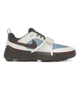 Nike Zoom Field Jaxx Travis Scott Leche Blue – exclusive Nike trail running sneakers, Travis Scott collaboration, light blue and white colorway, rugged streetwear design with vintage outdoor style